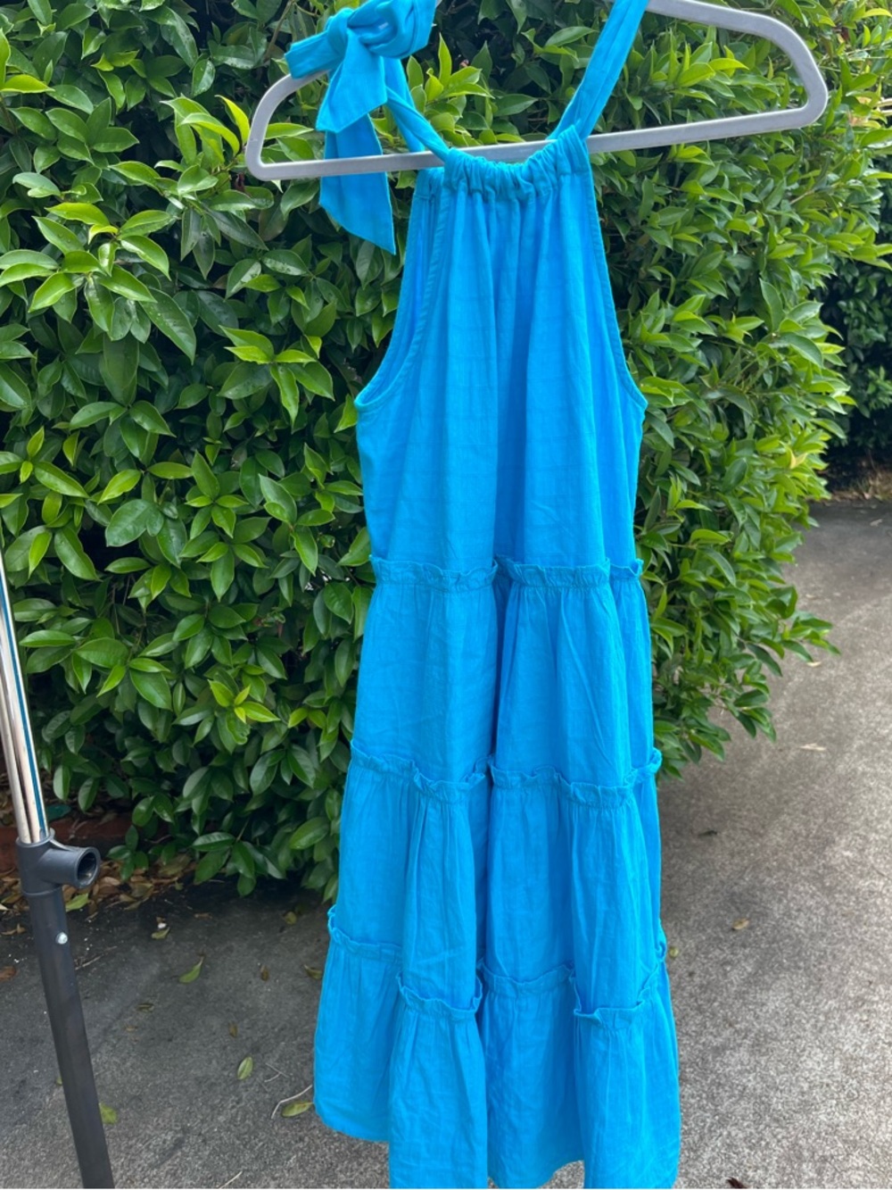 crown & ivy Turquoise Halter Sundress